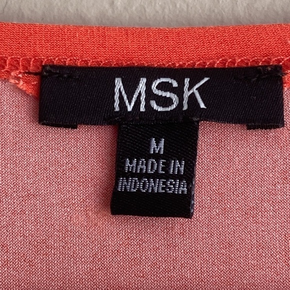 MSK Orange Long Maxi Dress Size M - Picture 5 of 8